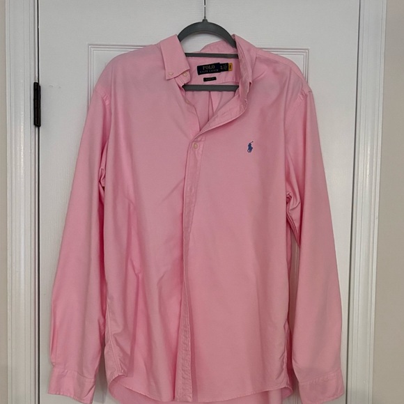 Polo Ralph Lauren Men’s Pink Classic Fit Button-Down Shirt Size XL TG - Picture 1 of 3